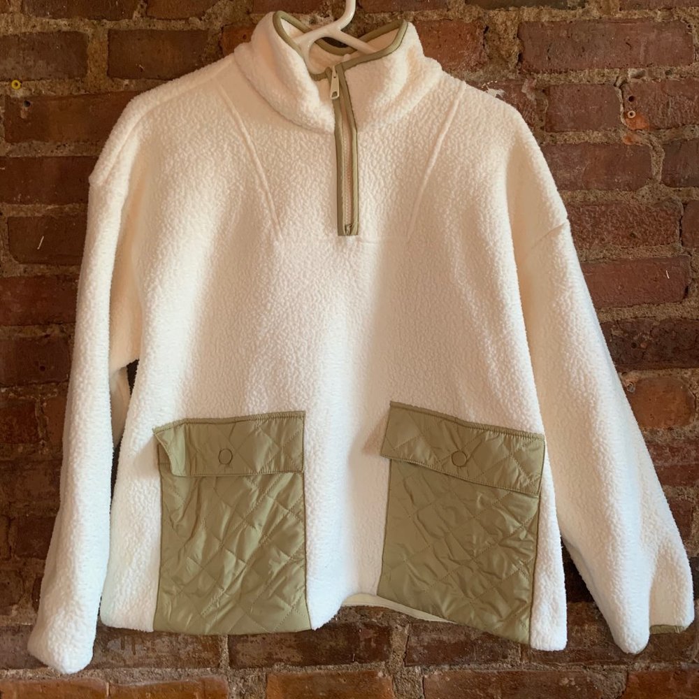 Madewell Re(sourced) fleece pullover